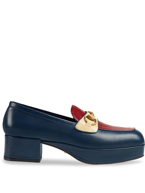 gucci horsebit loafers blue|gucci harald horsebit platform loafer.